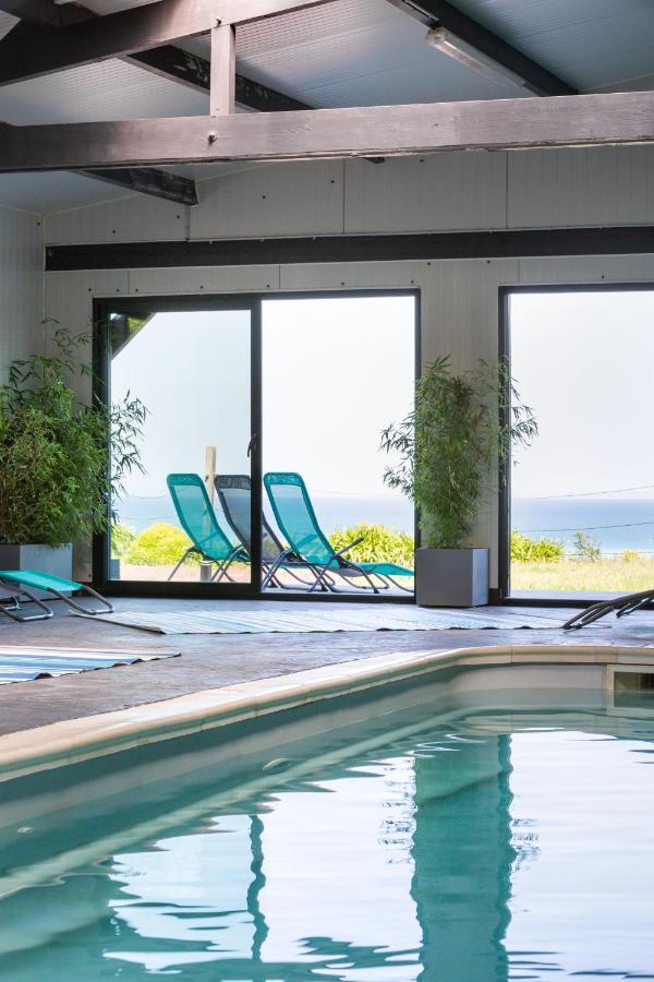 La Metairie-du-Vauhariot - Lodge ou Chambre - Piscine Chauffée - Vue Mer et Mont Saint Michel et GR34 - Résidence Hôtelière Cancale Extérieur photo